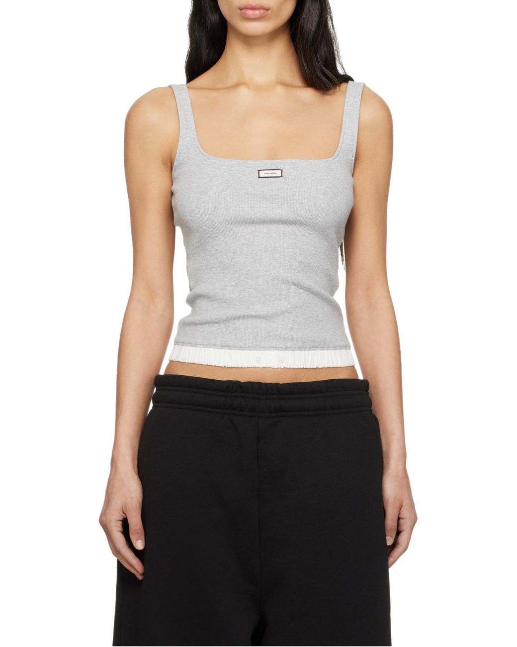 Entire studios Gray Lounge Ribbed Tank Top