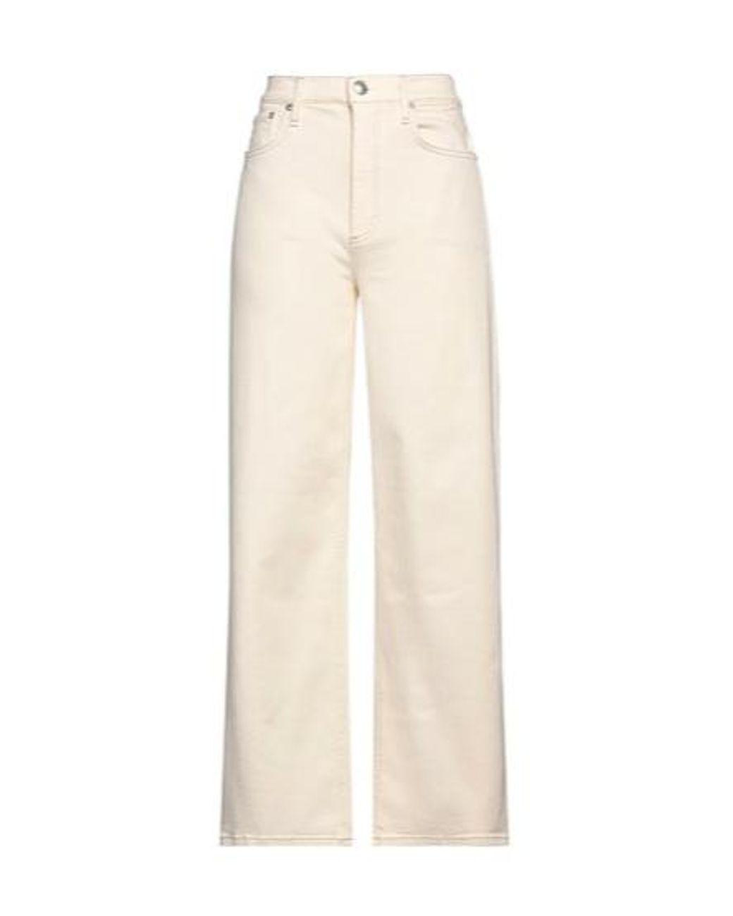 Rag & Bone White Loose Jeans