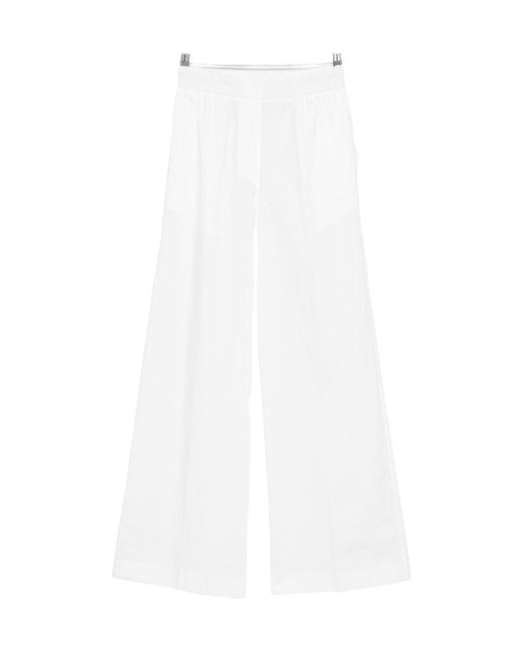Forte_forte White Elasticated-Waistband Trousers