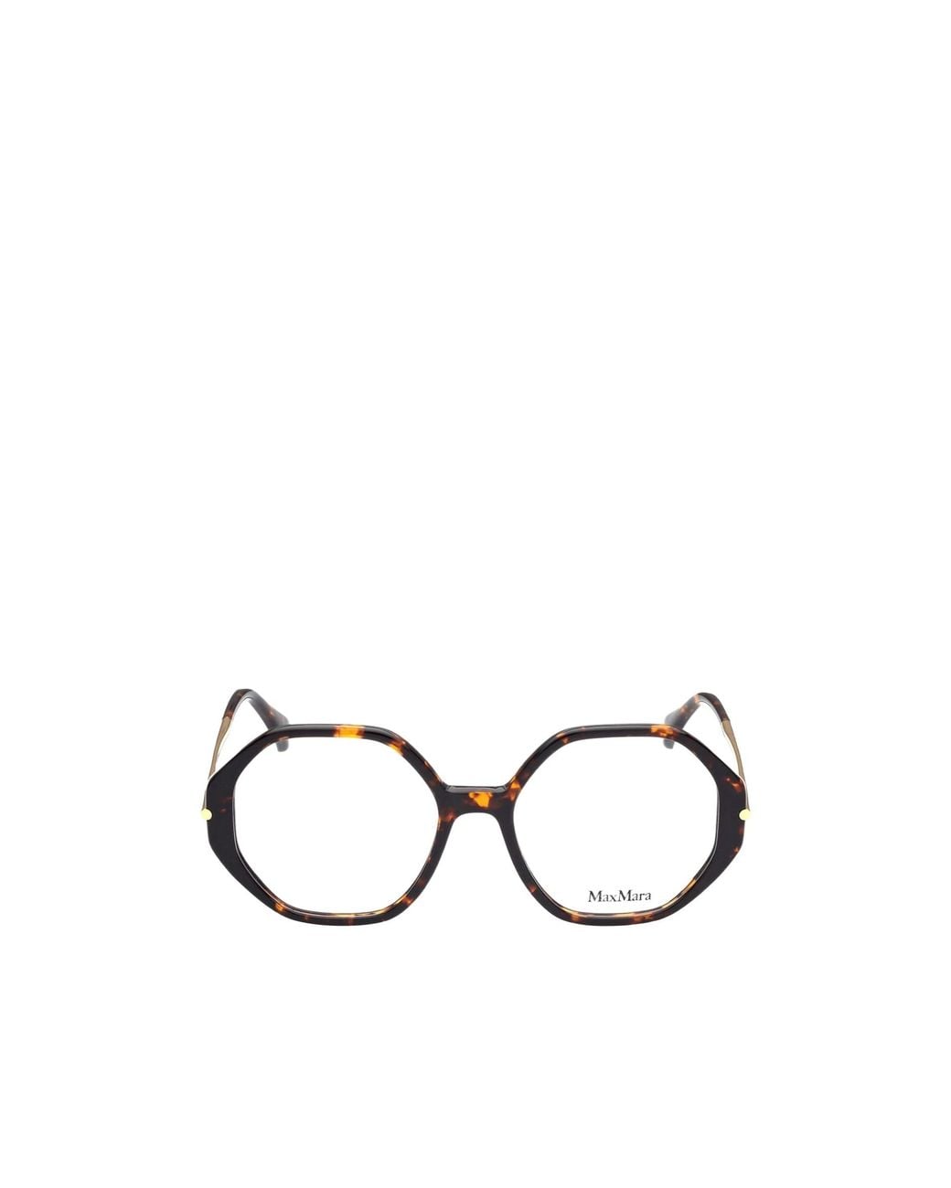 Max Mara Metallic Hexagon Frame Glasses