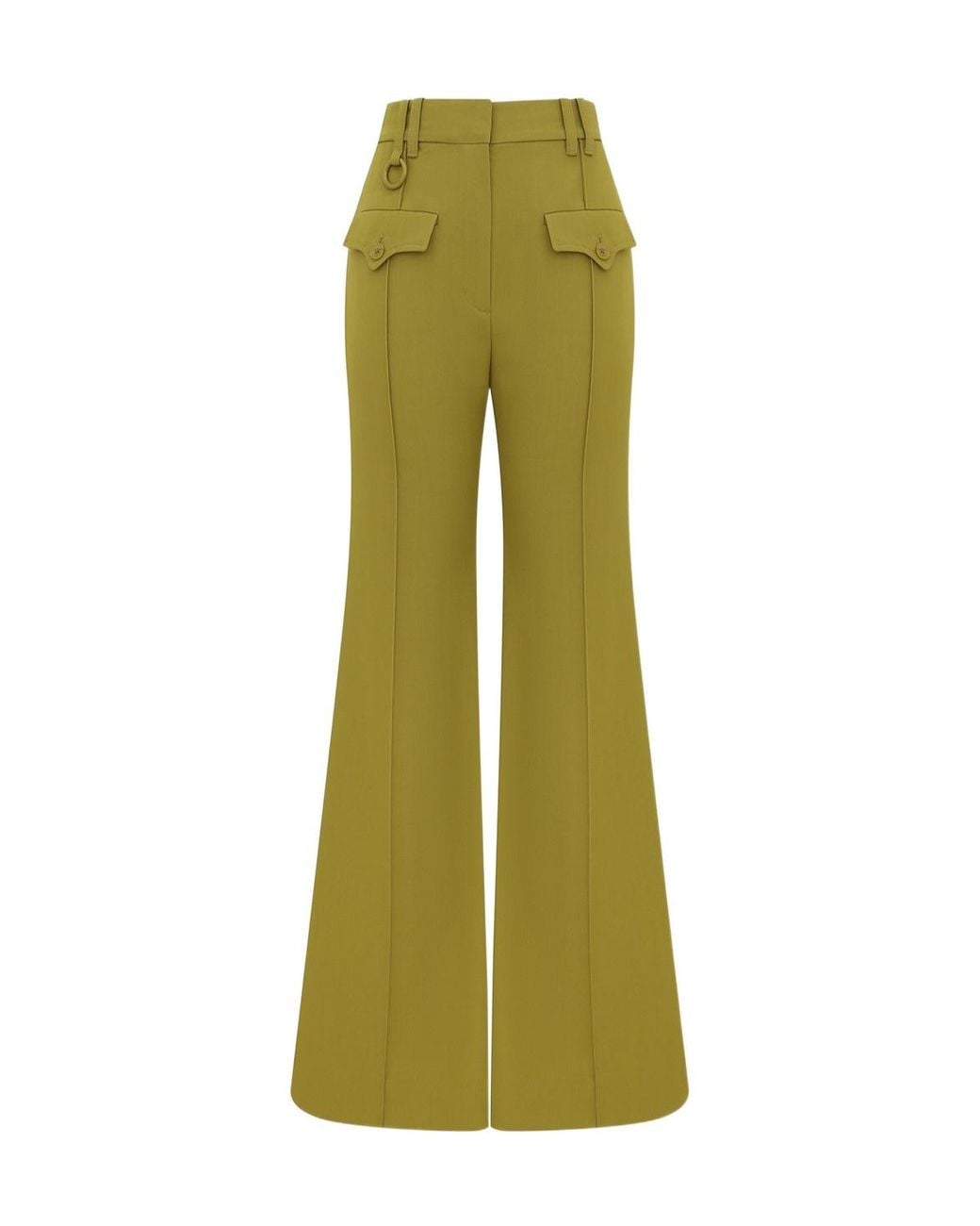 Zimmermann Green Luna Flared Pants