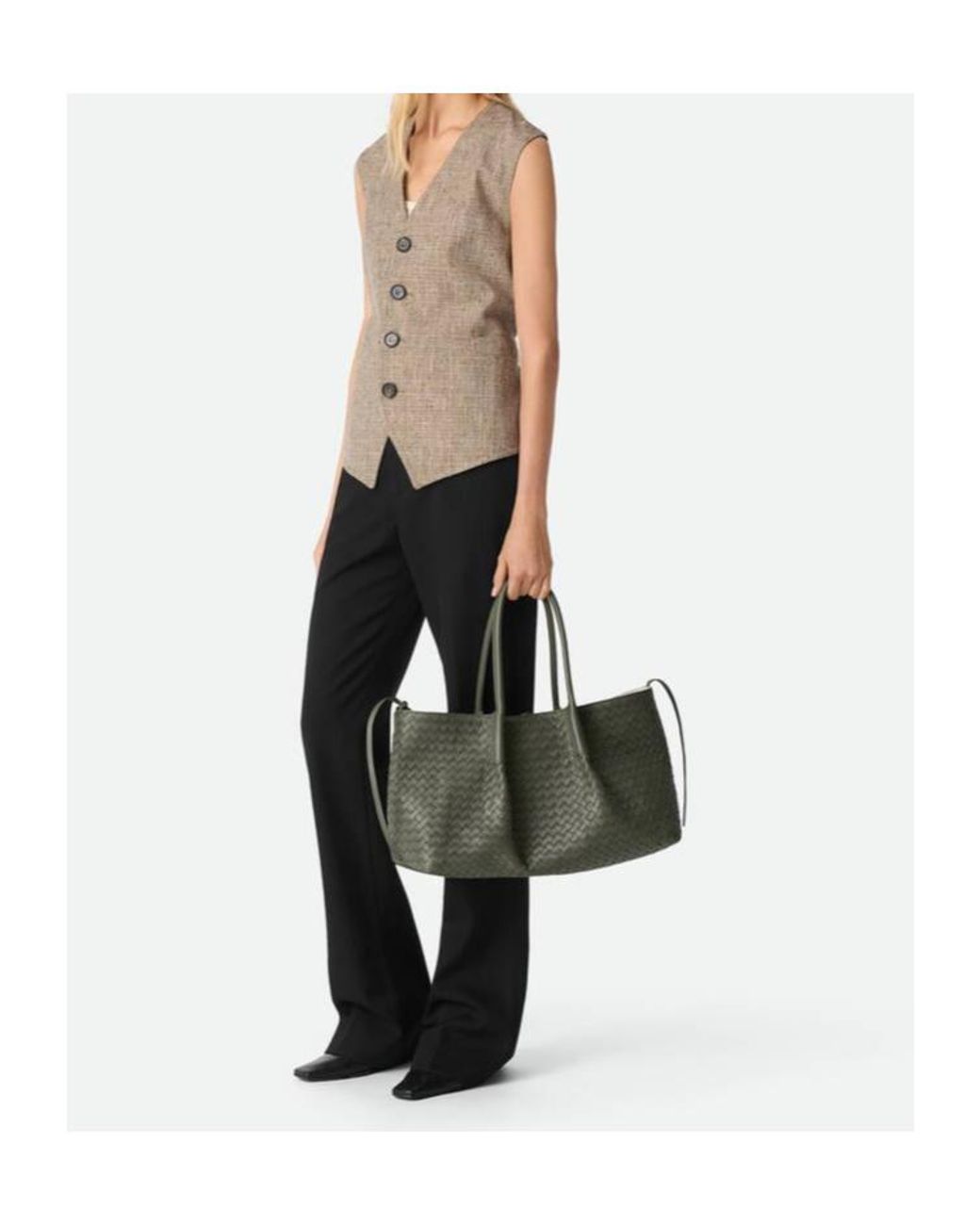 Bottega Veneta Gray Large Pinacoteca