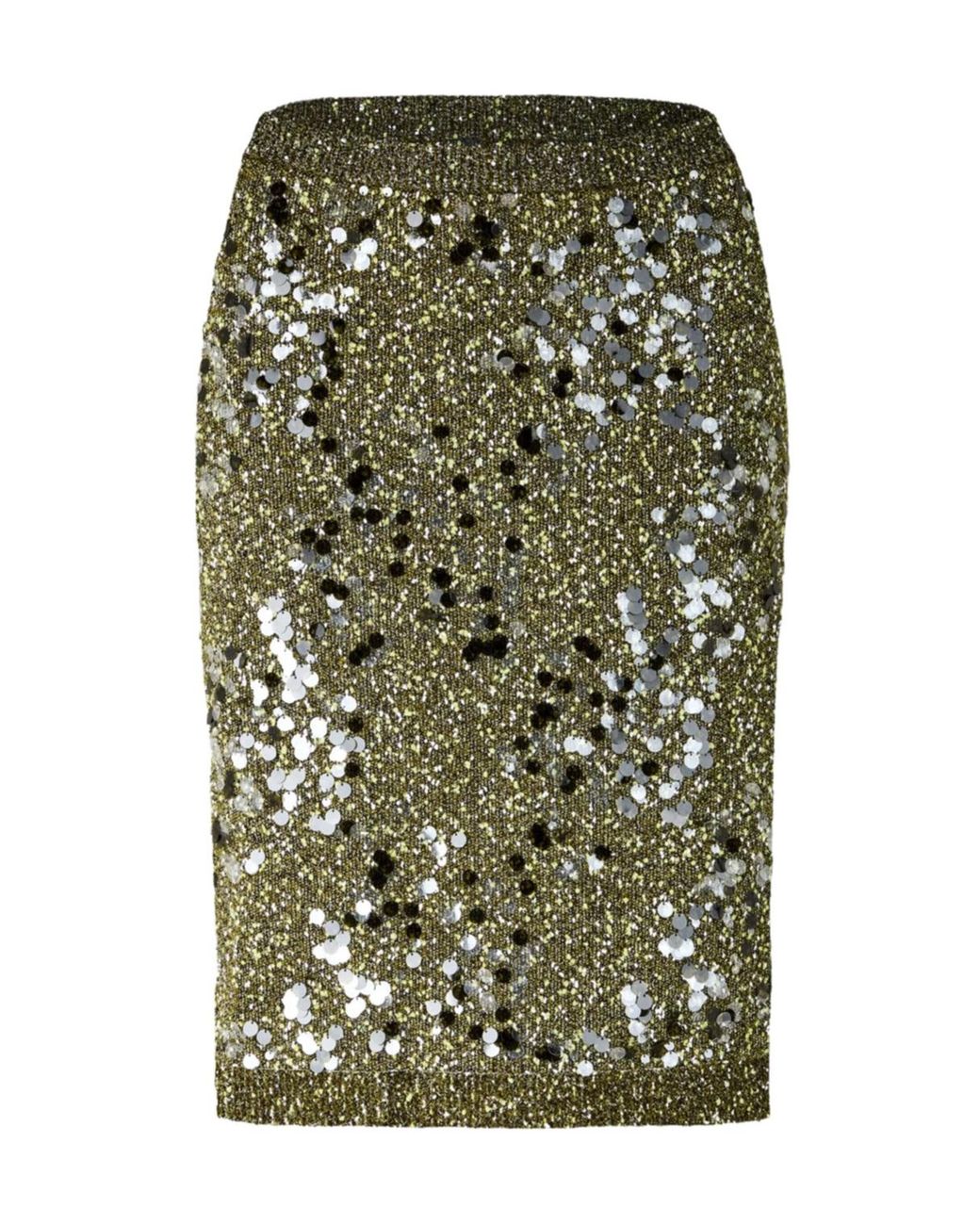 Gucci Green Sequin Knit Skirt