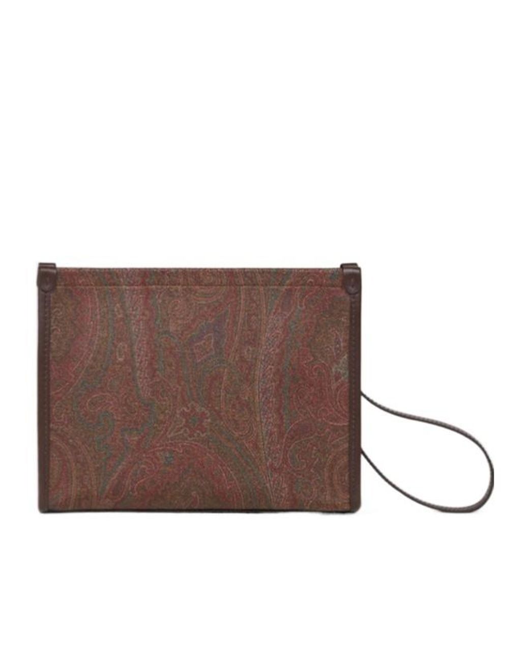 Etro Brown X Agostino Iacurci Medium Arnica Pouch