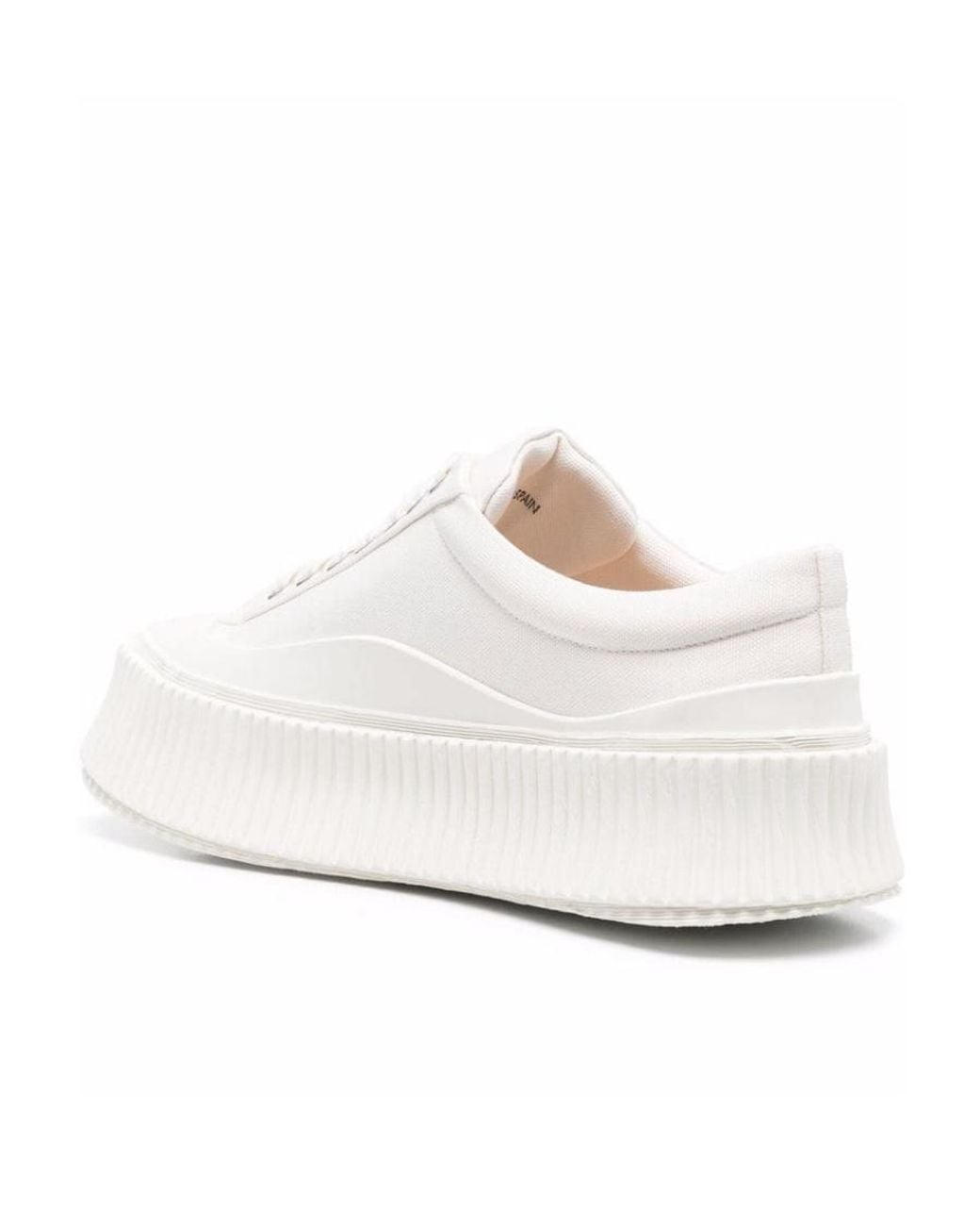 Jil Sander White Olona Flatform Sneakers
