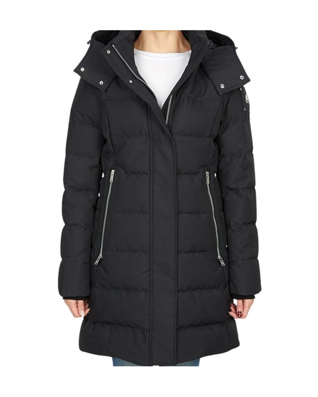 Moose Knuckles Black Long-Sleeved Down Jacket