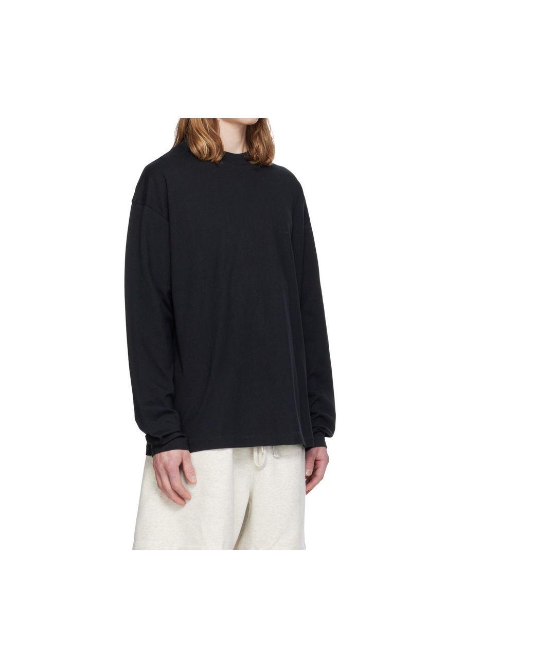 Fear Of God Black Essentials Classic Long-Sleeve T-Shirt for men