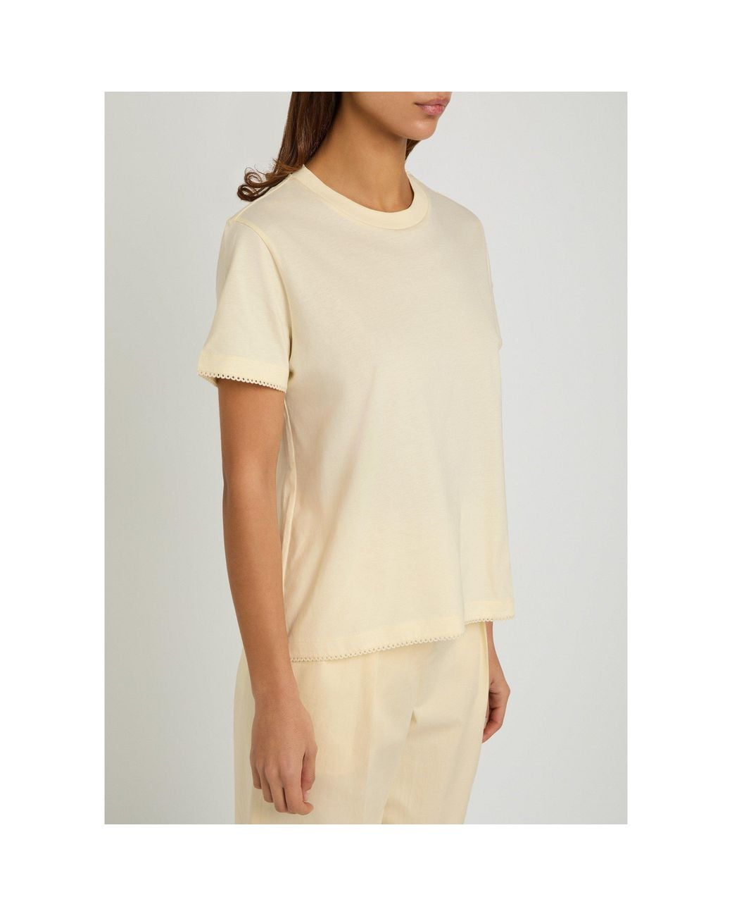 Moncler White Cotton Short-Sleeve T-Shirt