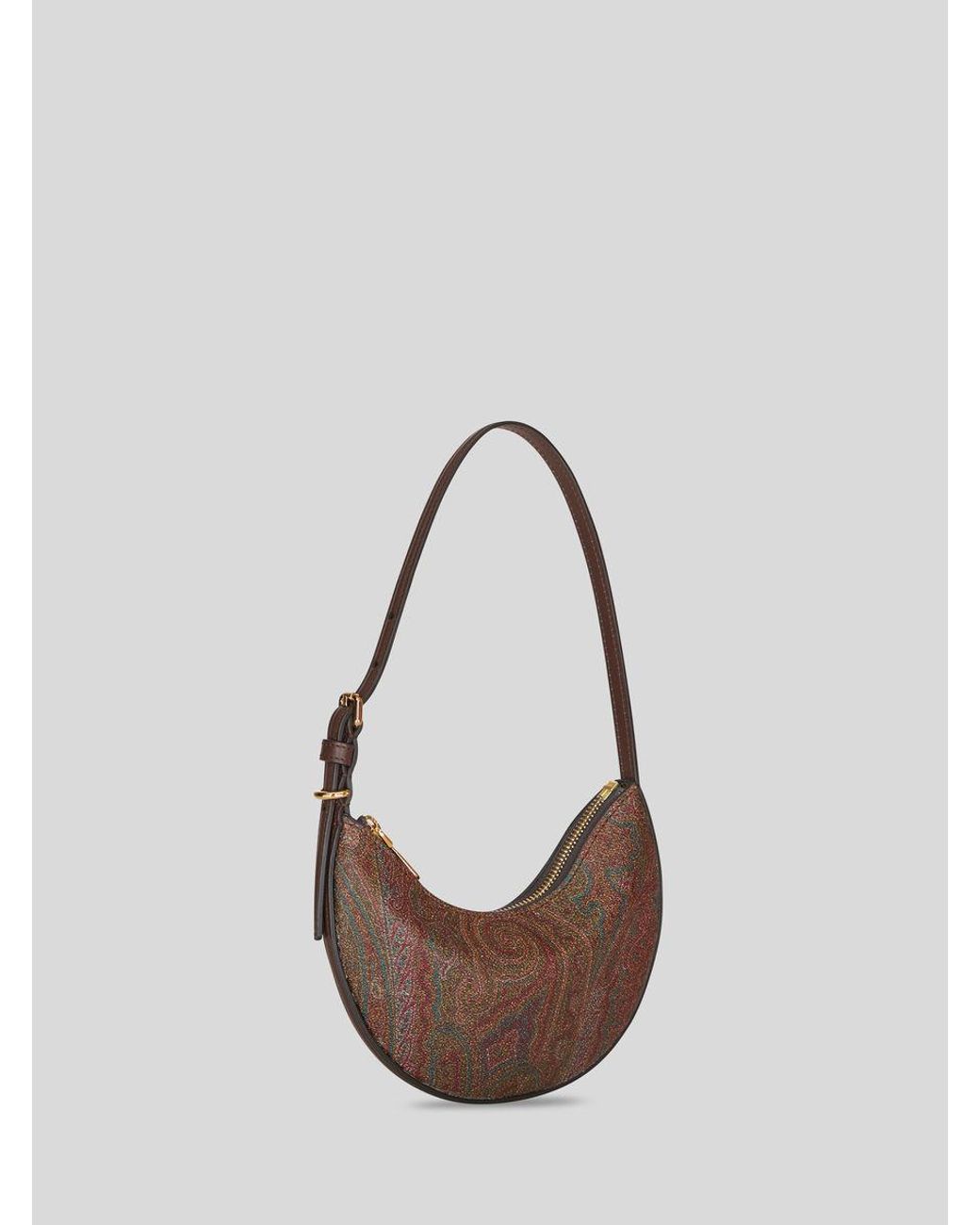 Etro White Paisley Printed Shoulder Bag