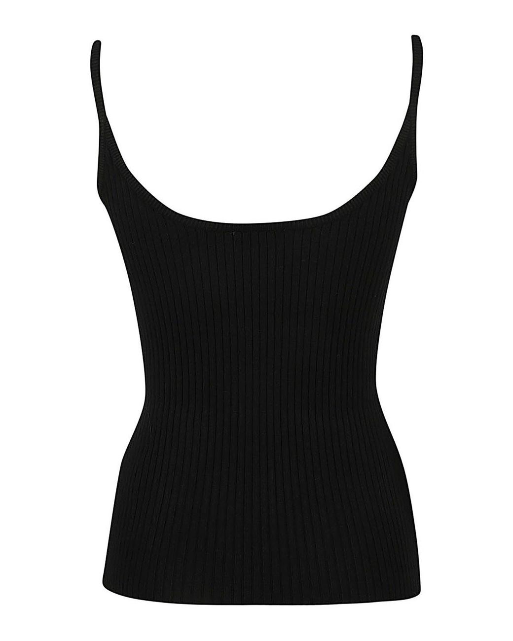 Courreges Black Thin Shoulder Straps