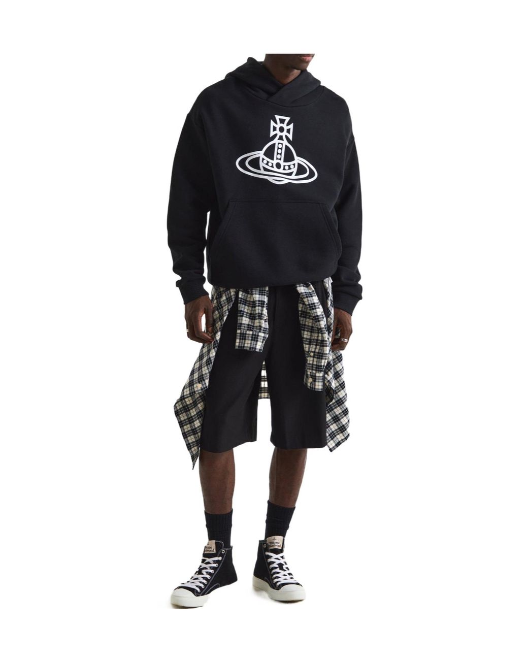 Vivienne Westwood Black Pullover Hoodie for men