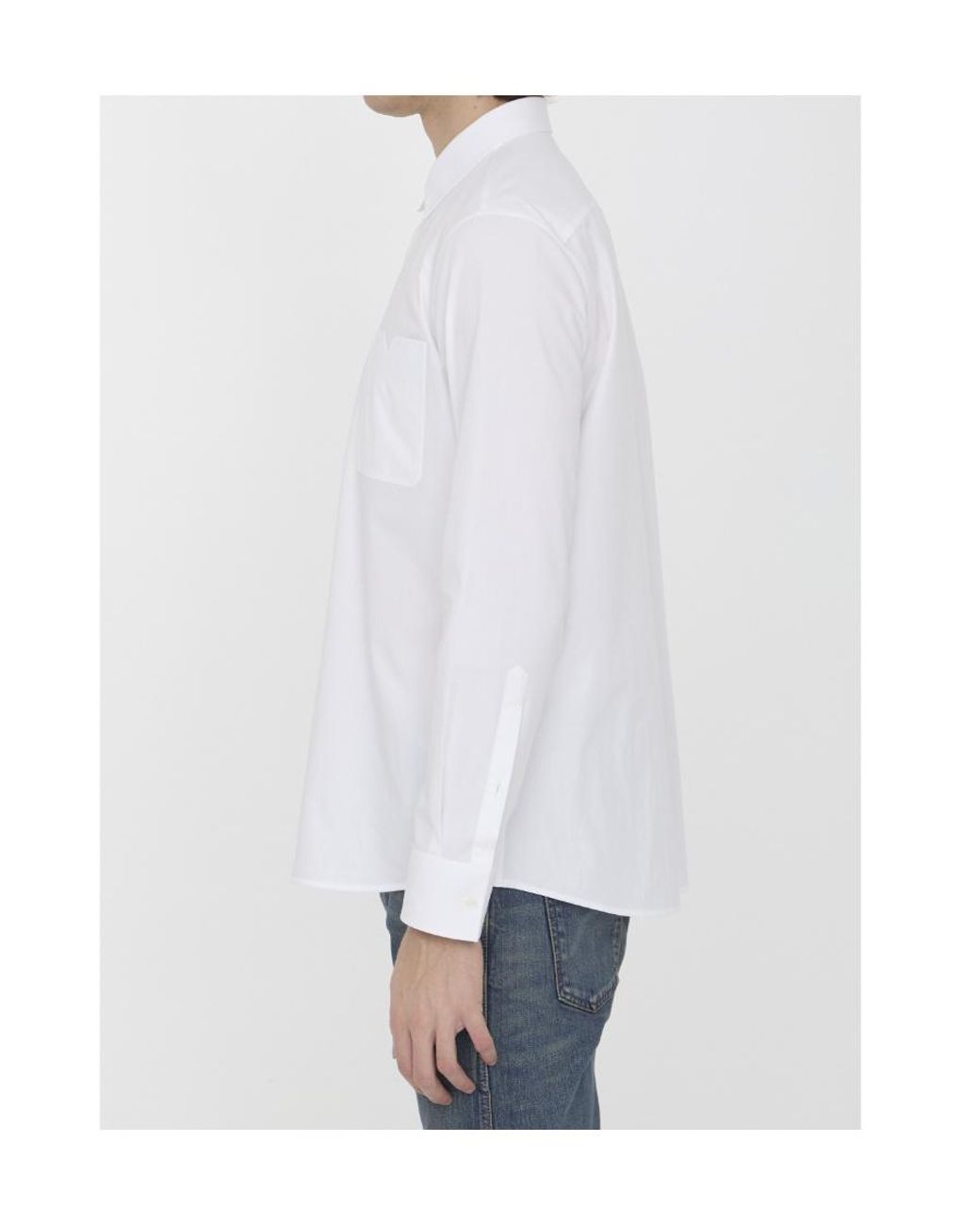 Valentino White Buttoned Long-Sleeved Shirt for men