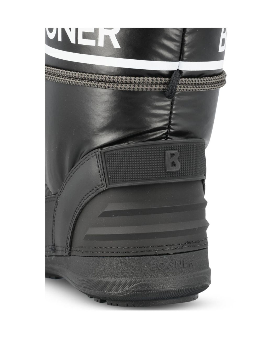 Bogner Black Logo Lace-Up Boots