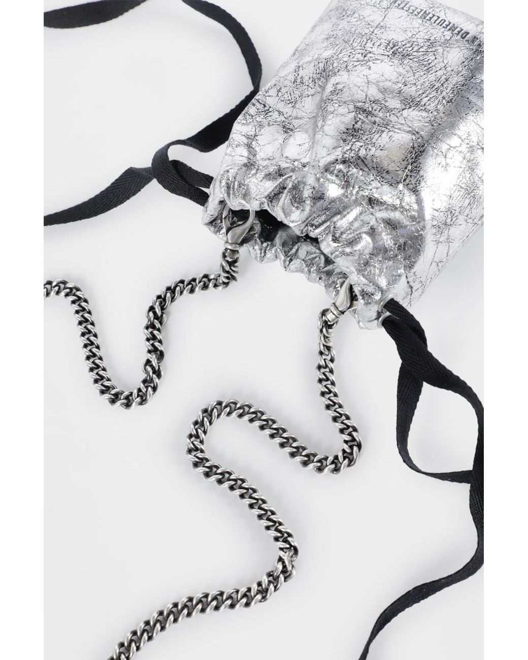 Ann Demeulemeester Multicolor Gael Drawstring Chain Mini Bag