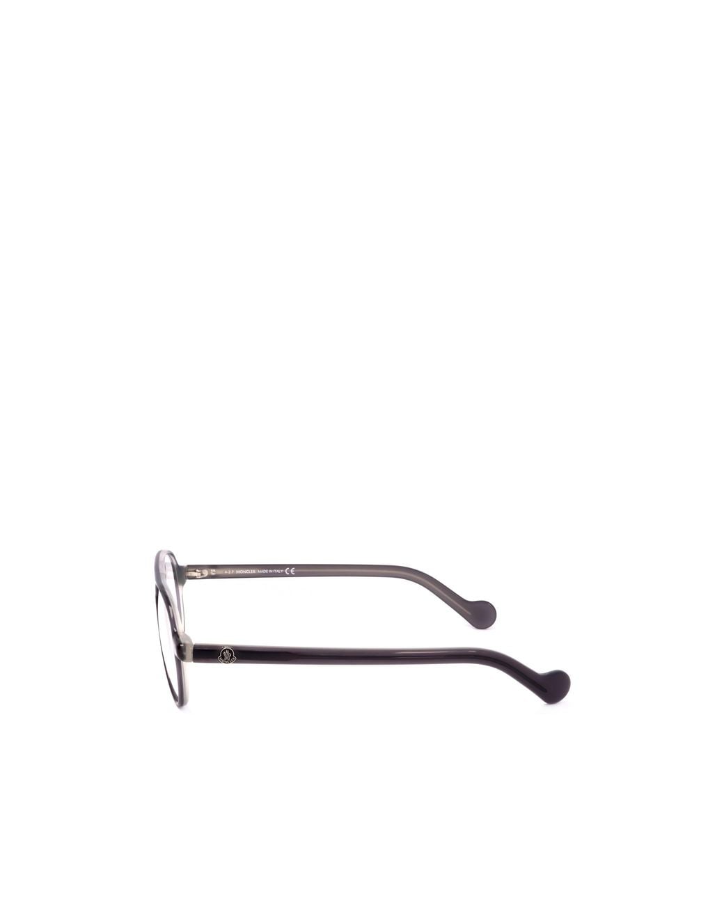 Moncler White Eyewear Pilot Frame Glasses for men