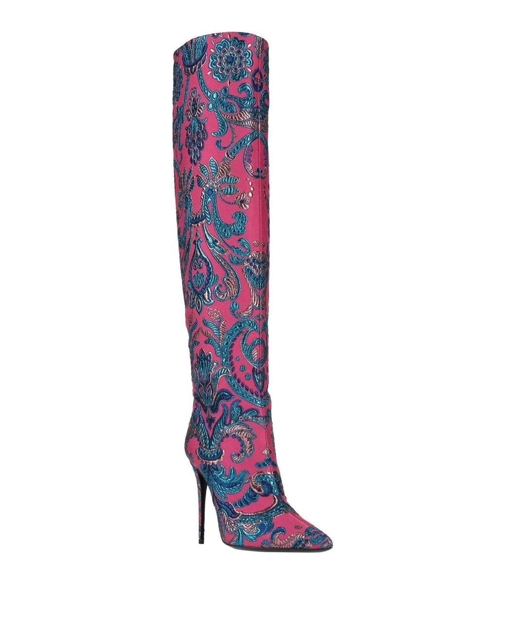 Dolce & Gabbana Blue Pointed Toe Boots