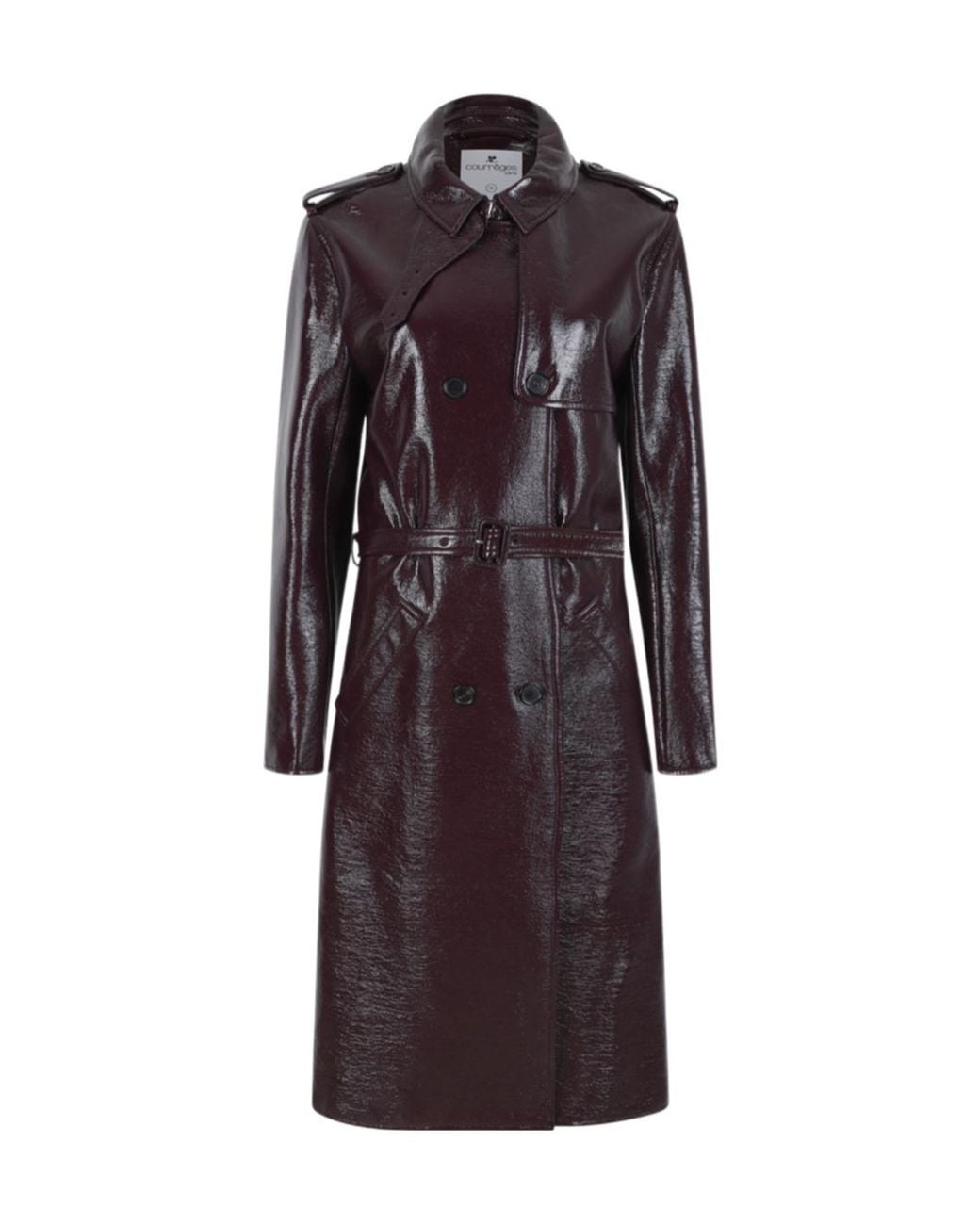 Courreges Purple Courrèges Vinyl Trench Coat
