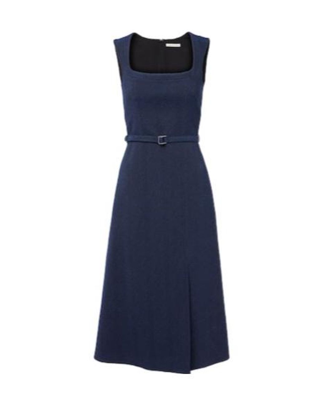 Emilia Wickstead Blue Pinah Cotton-Blend Bouclé Midi Dress