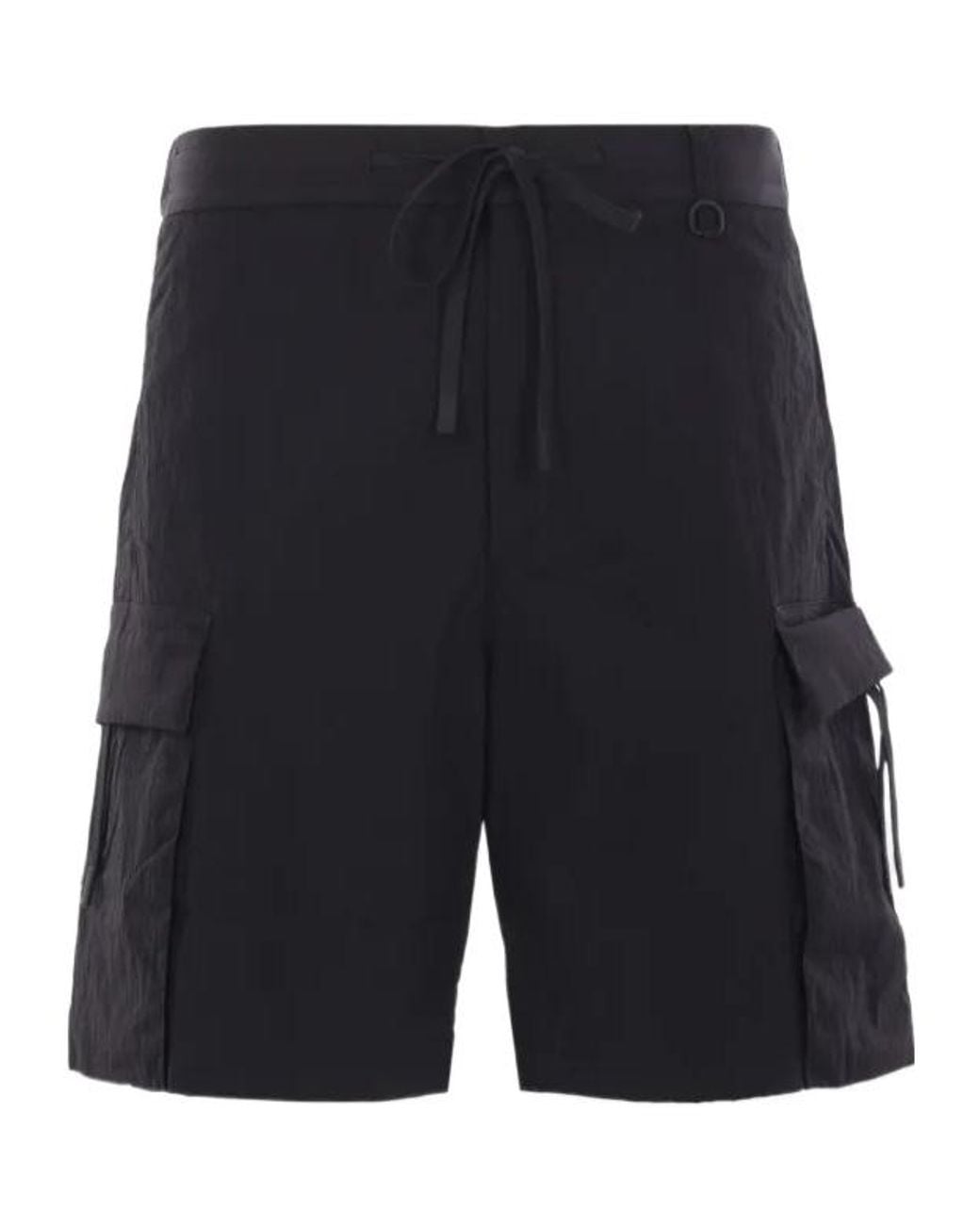 Herno Blue Technical Cargo Shorts for men
