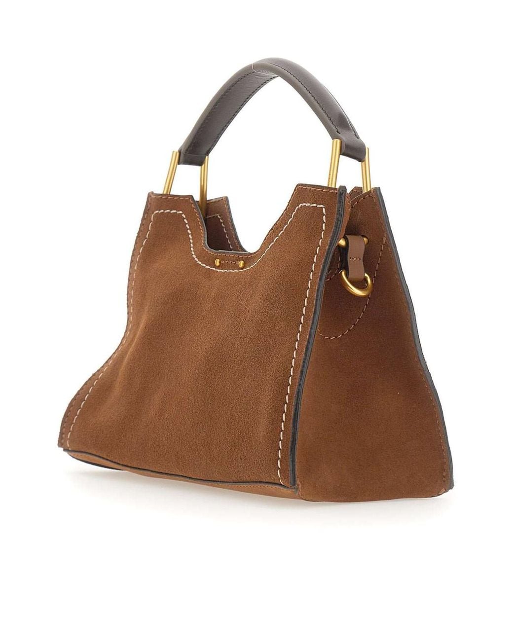 Gianni Chiarini Brown Aurora Suede Shoulder Bag