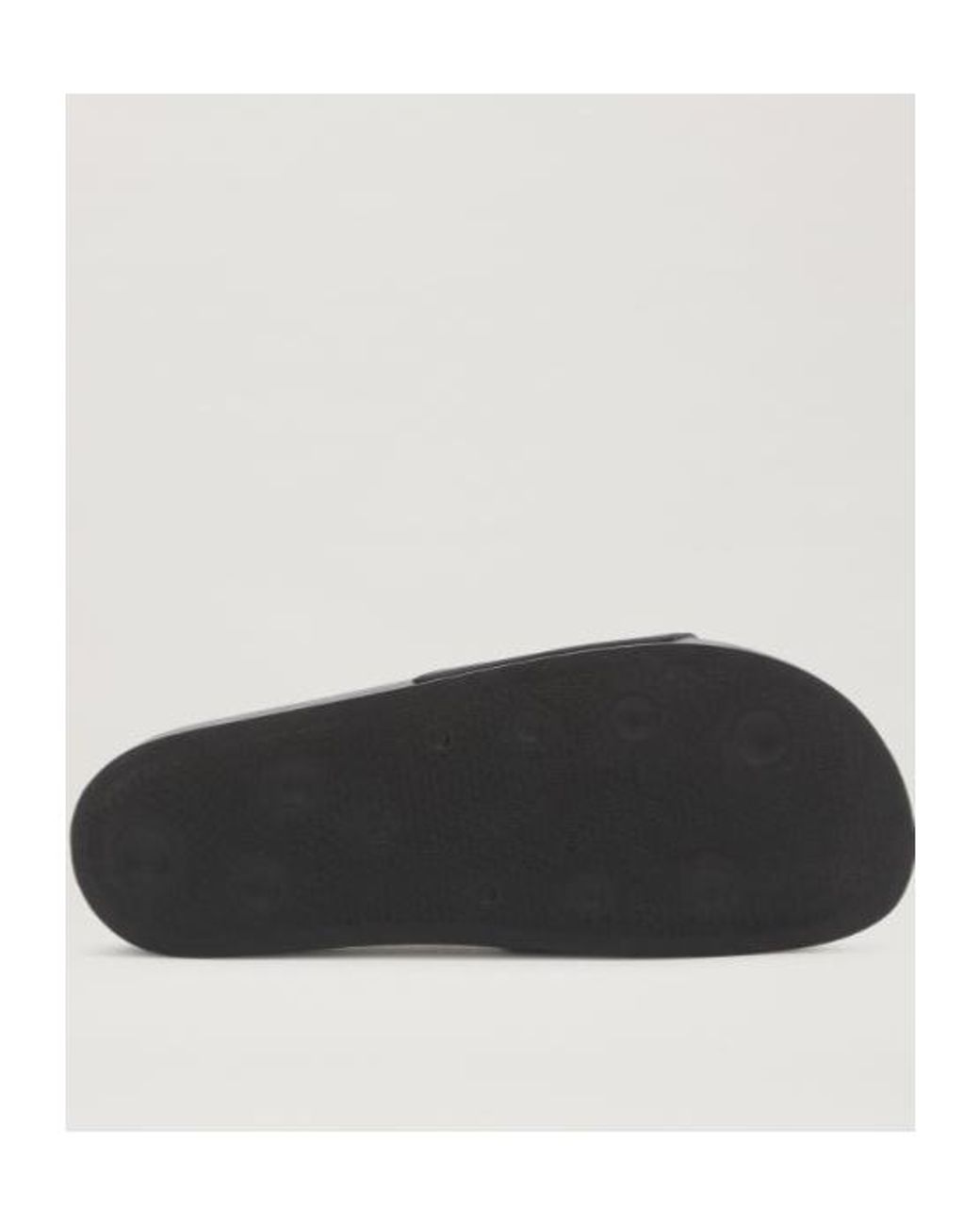 Palm Angels Black Logo Embossed Slippers for men
