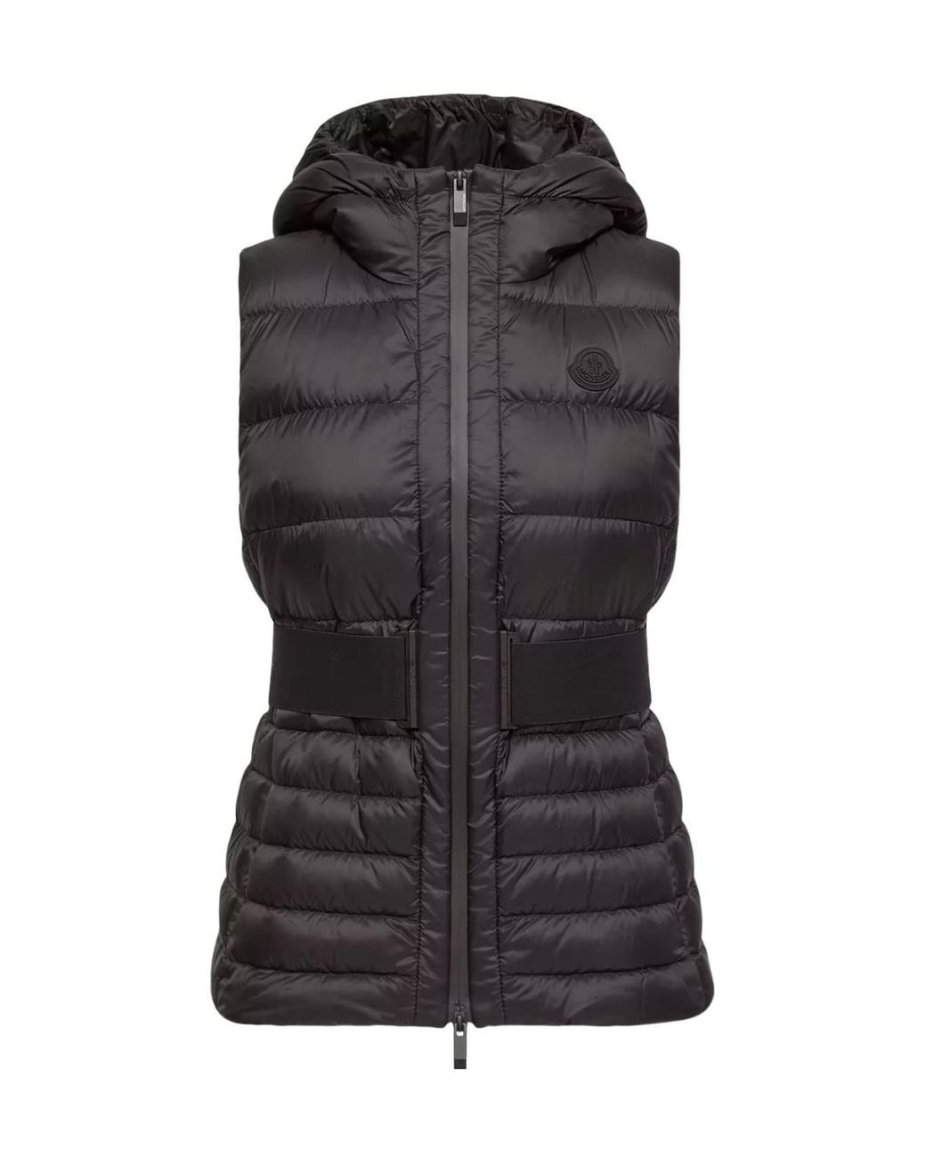 Moncler Black Melia Hooded Down Gilet