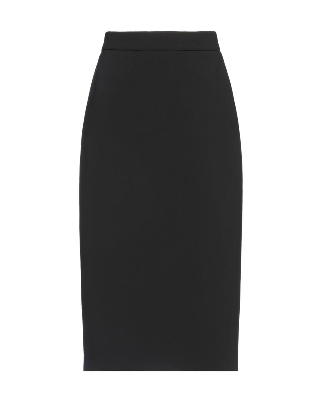 Max Mara Black Solid High-Waist Skirt