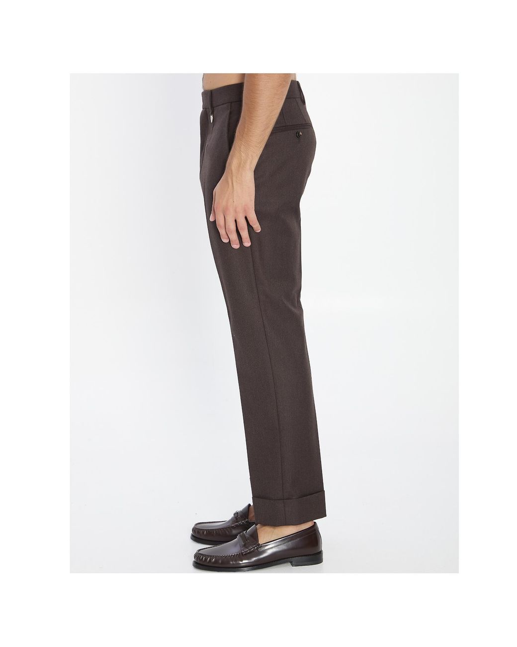 Burberry Black Straight-Leg Pleated Trousers for men