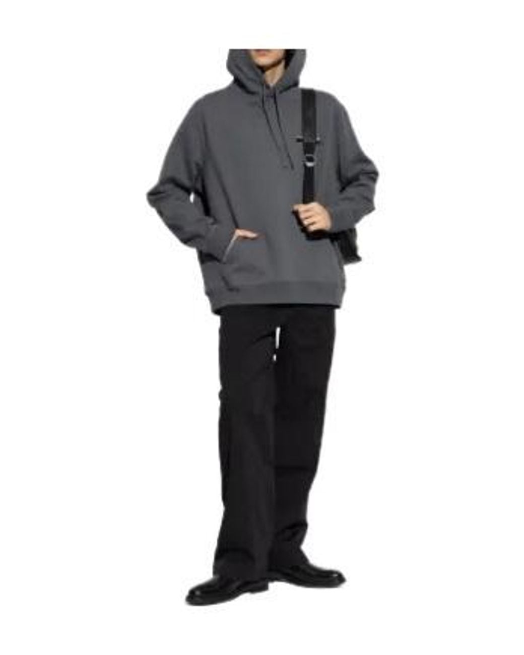 AllSaints Gray Redact Hoodie for men