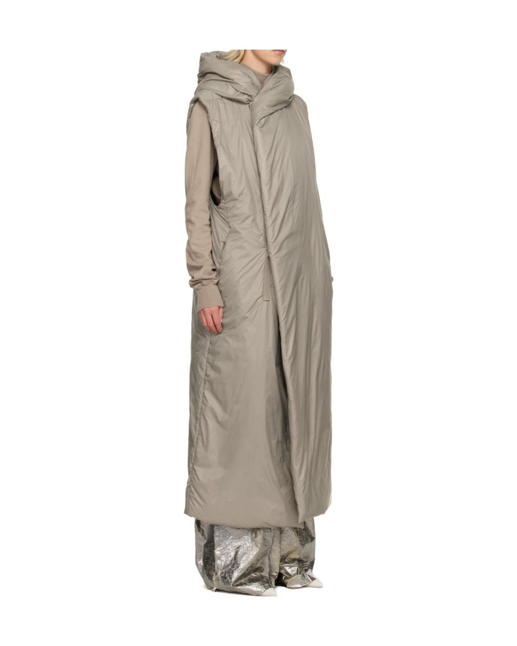 Rick Owens Natural Hooded Coat
