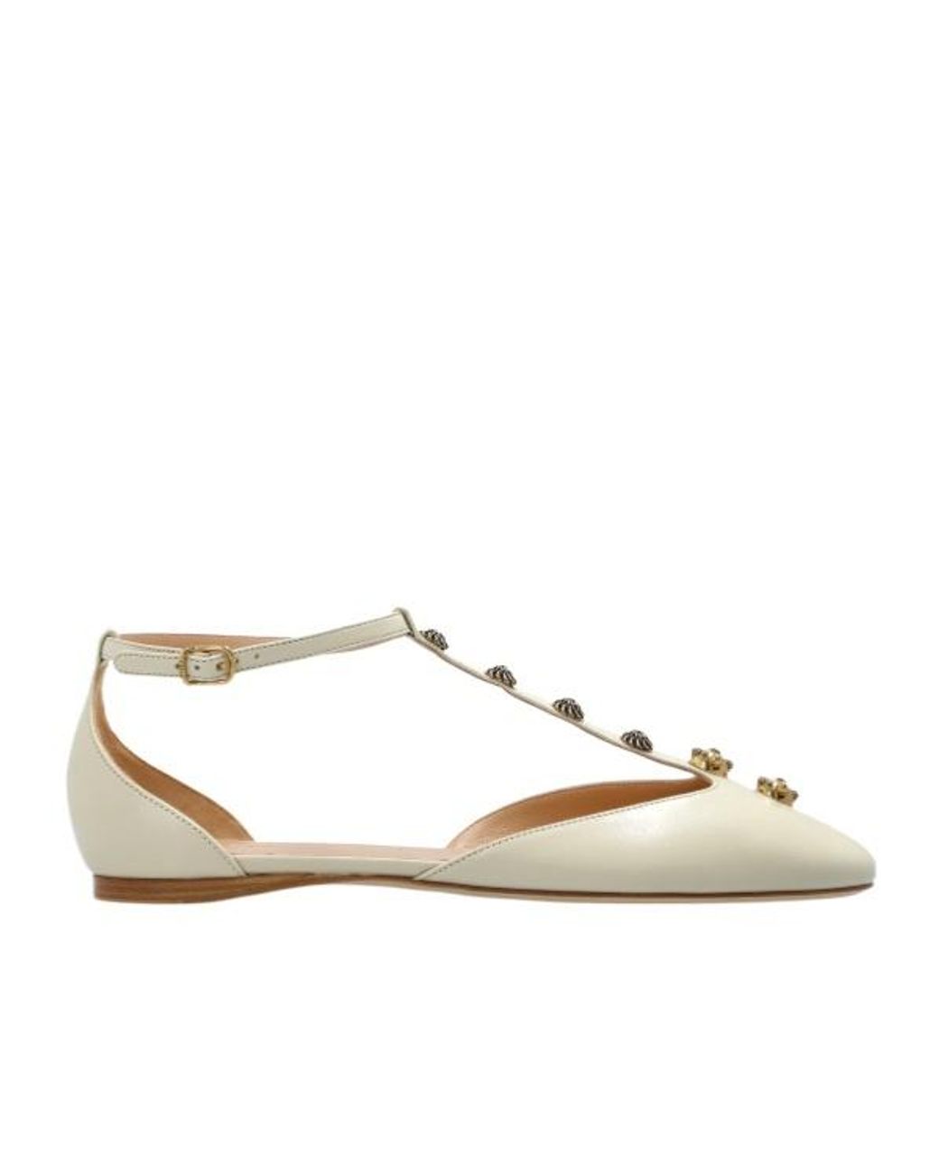 Chloé Metallic Chloé Celeste Ballet Flats