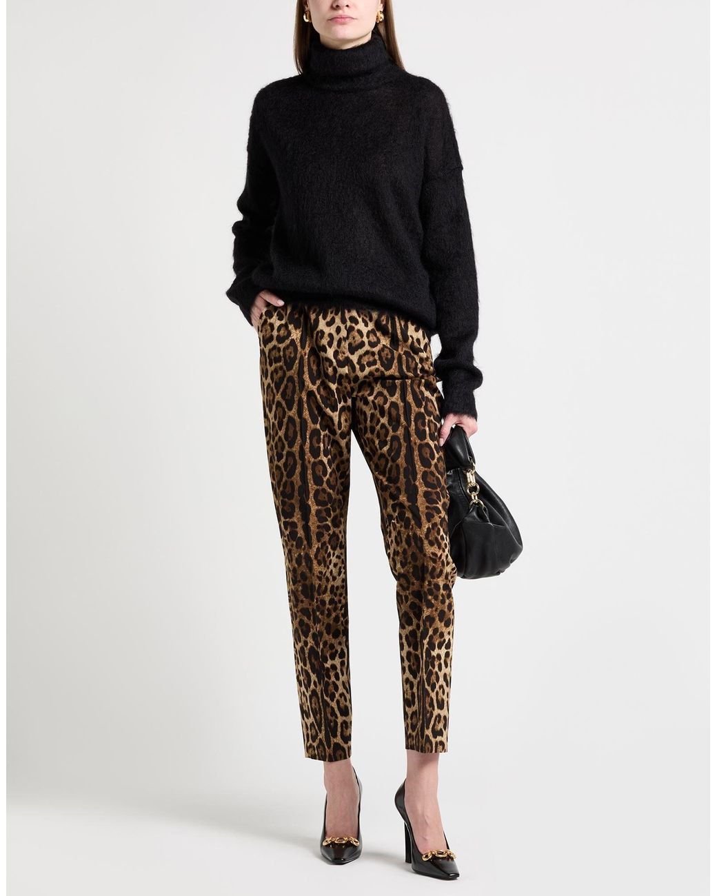 Saint Laurent Black Lightweight Turtleneck Knit Sweater