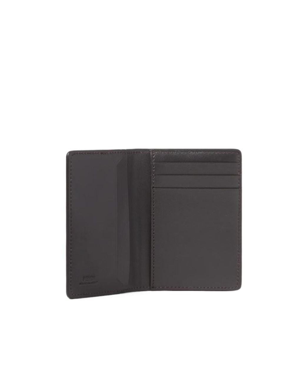Fendi Black Ff Double Card Holder for men
