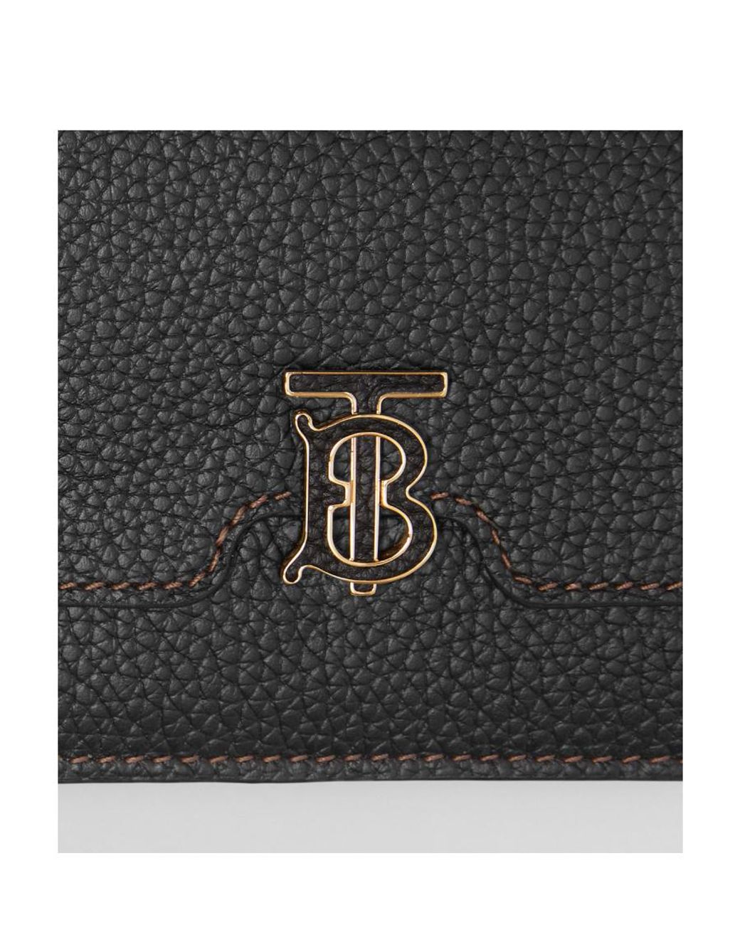 Burberry Black Logo Plaque Bi-Fold Wallet