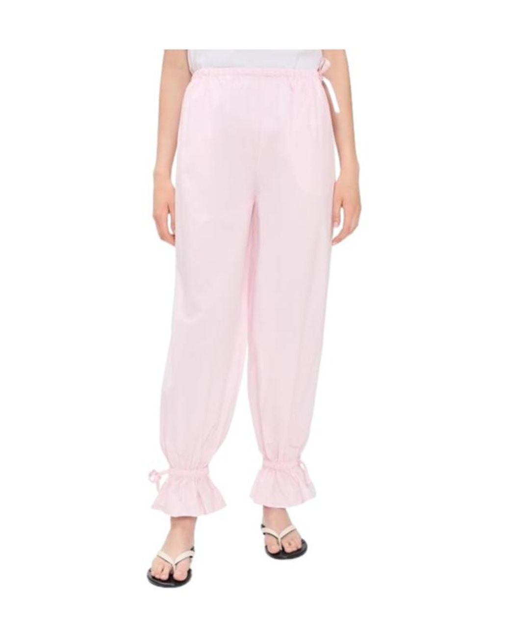 Posse Pink Elastic Waistband Casual Pants