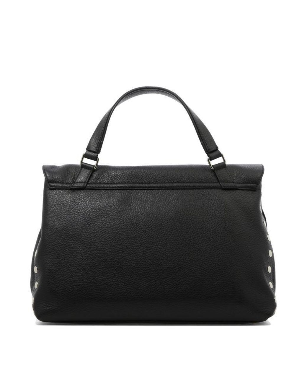 Zanellato Black Postina Twist-Lock Medium Tote Bag