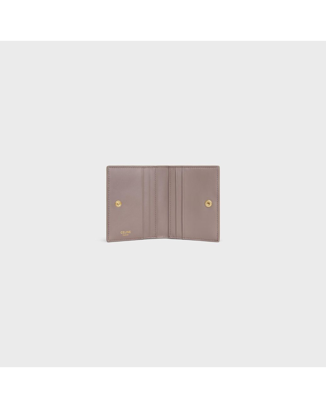 Céline Gray Bi-Fold Card Holder Triomphe
