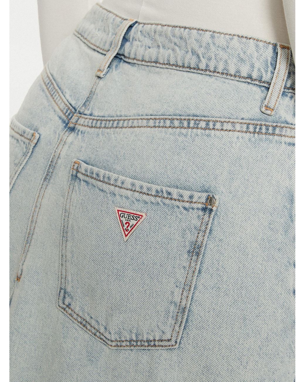 Guess Blue Belt-Loop Skirt