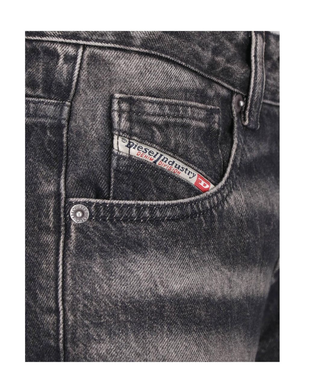 DIESEL Gray D-Heel-Fsj L32 Straight-Leg Jeans