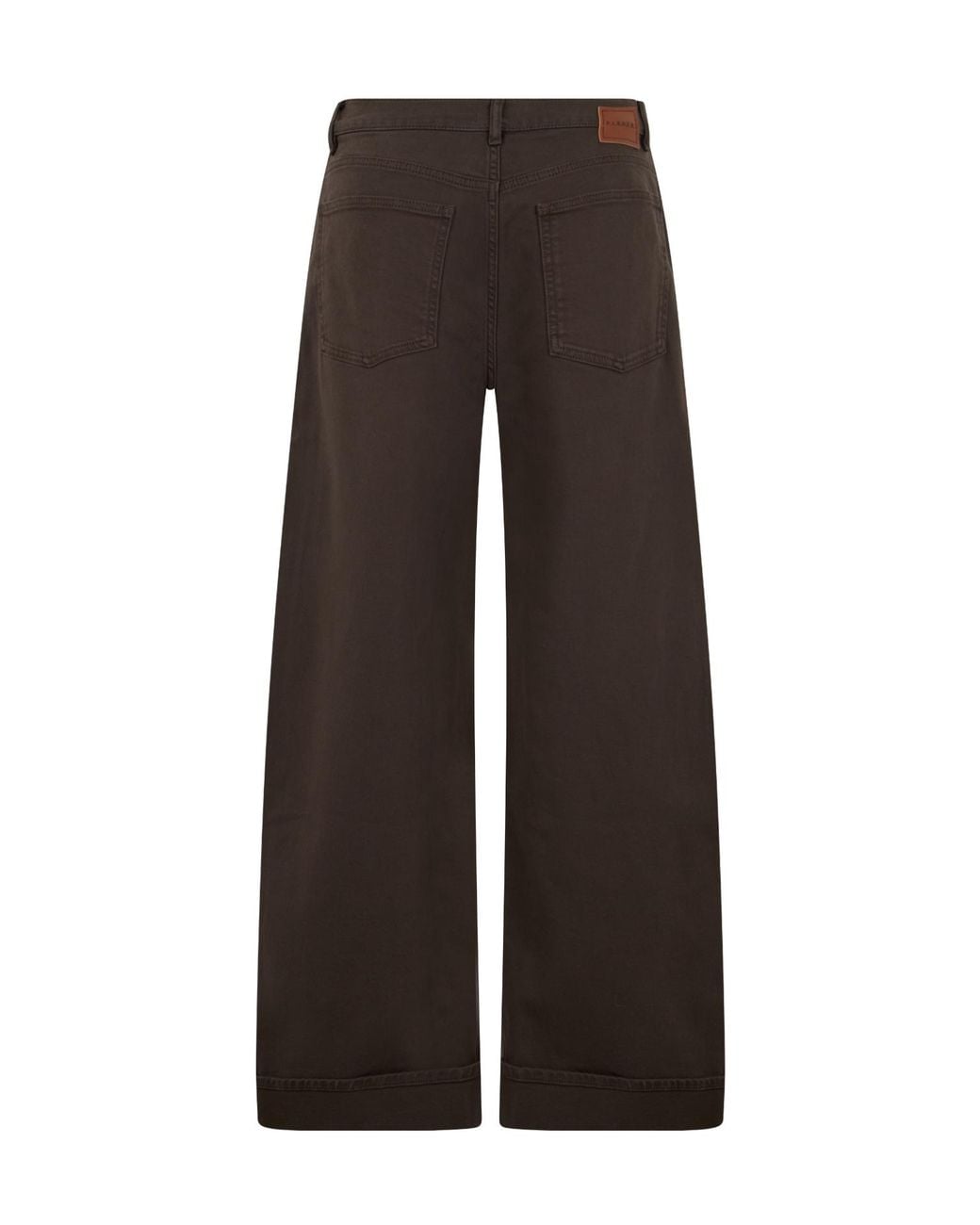 P.A.R.O.S.H. Brown P.A.R.O..H. Wide-Leg Cotton Pants