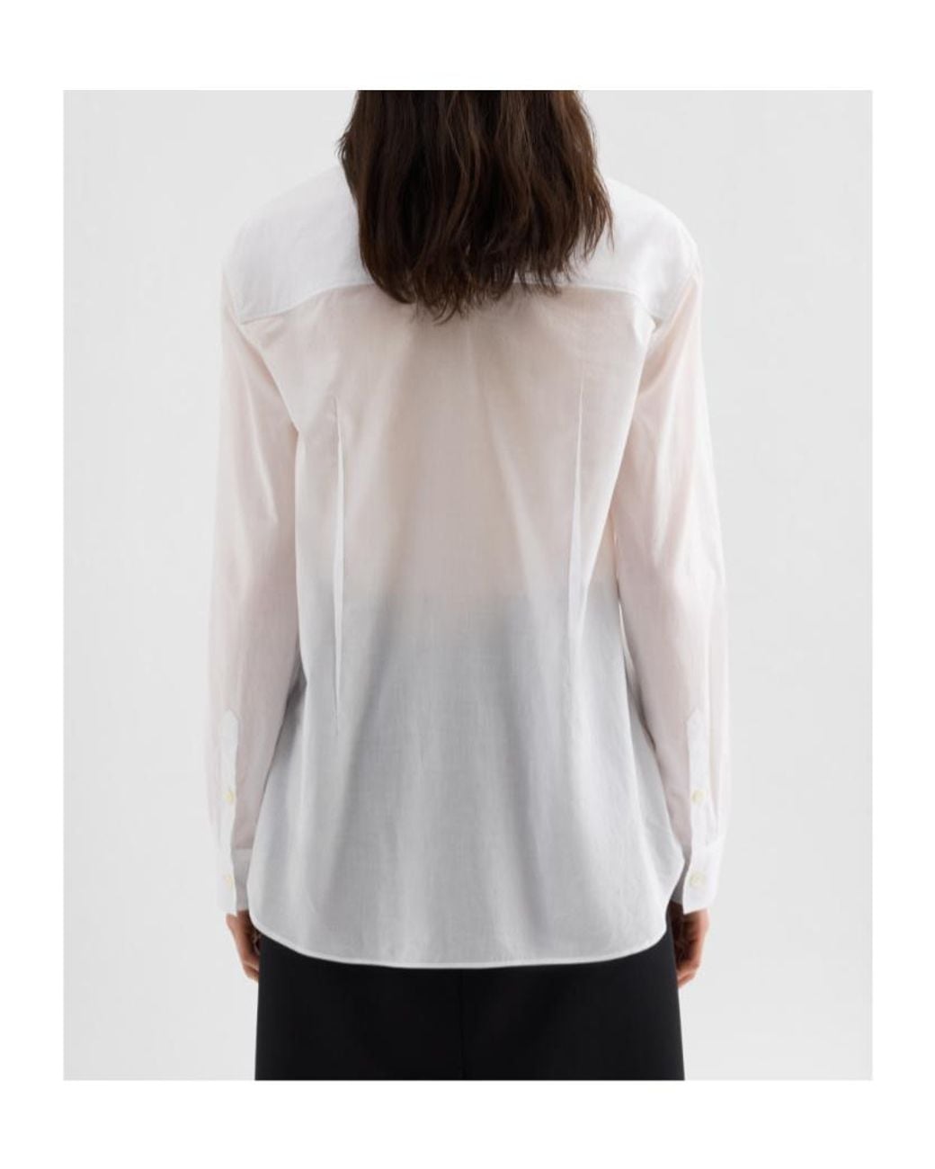 Jil Sander White Long-Sleeved Top