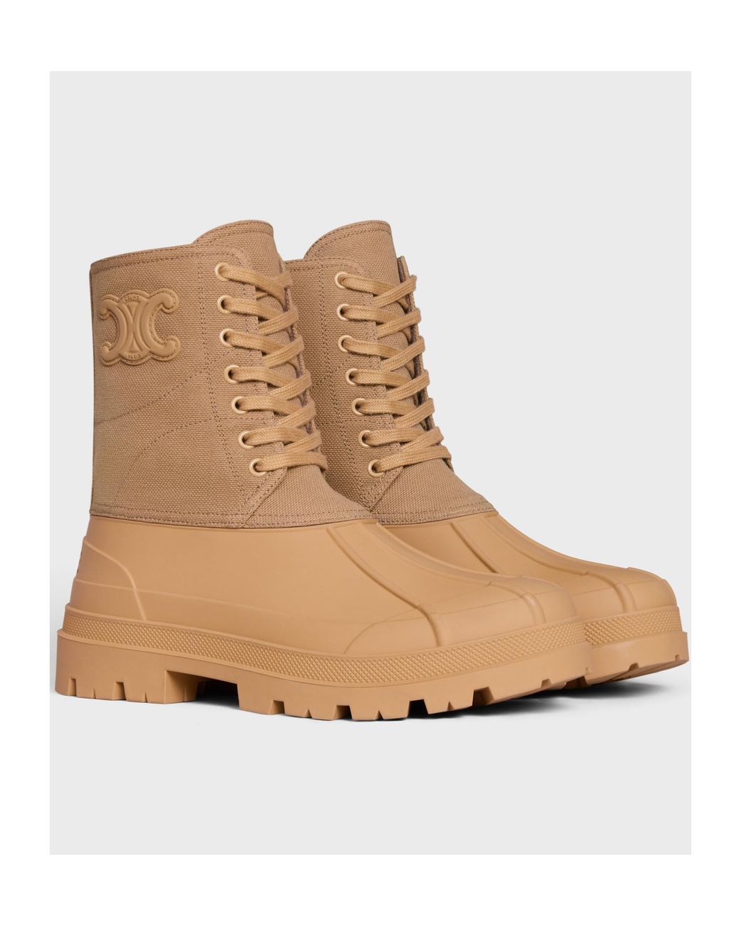 Céline Natural Riley Lace-Up Boot