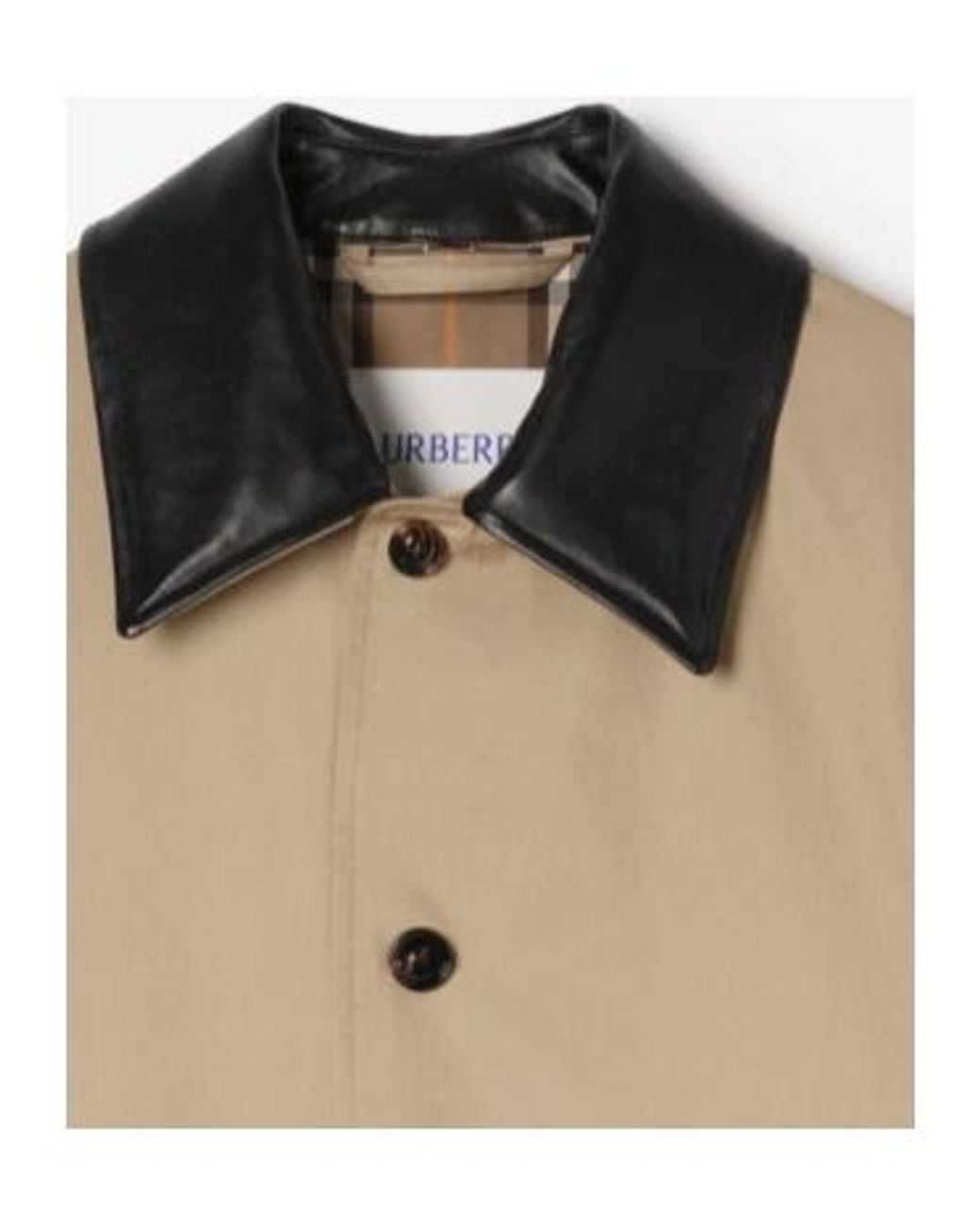 Burberry Natural Mid-Length Meadowbank Car Coat for men