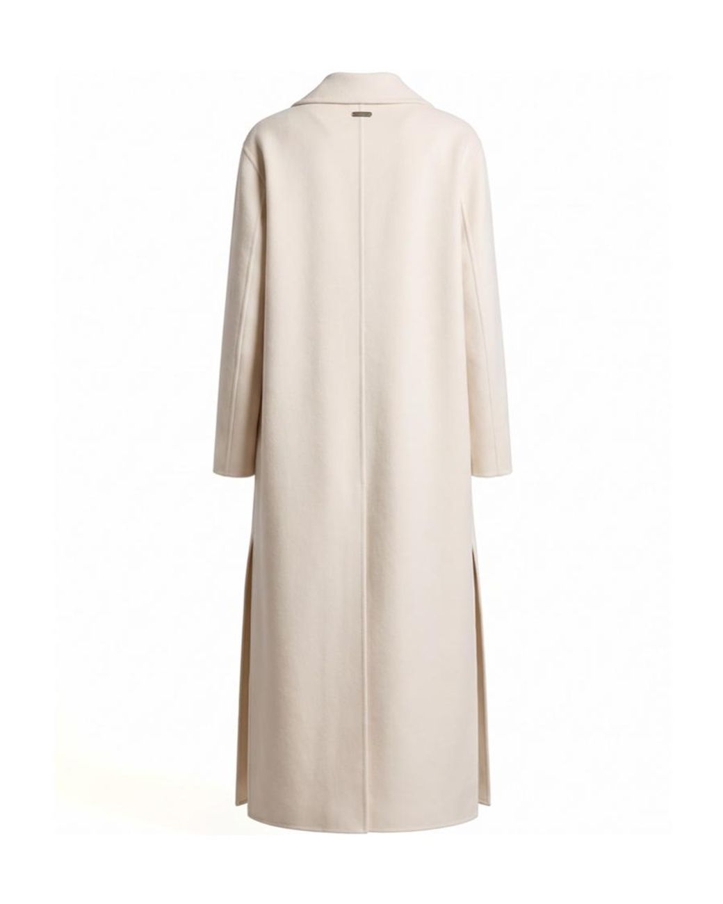 Peserico Natural Single-Breasted Long Coat