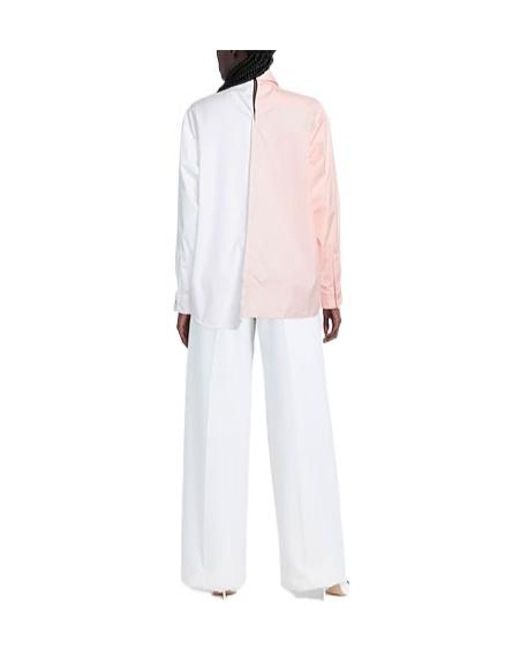 Marni Pink Two-Tone Long Sleeve Blouse