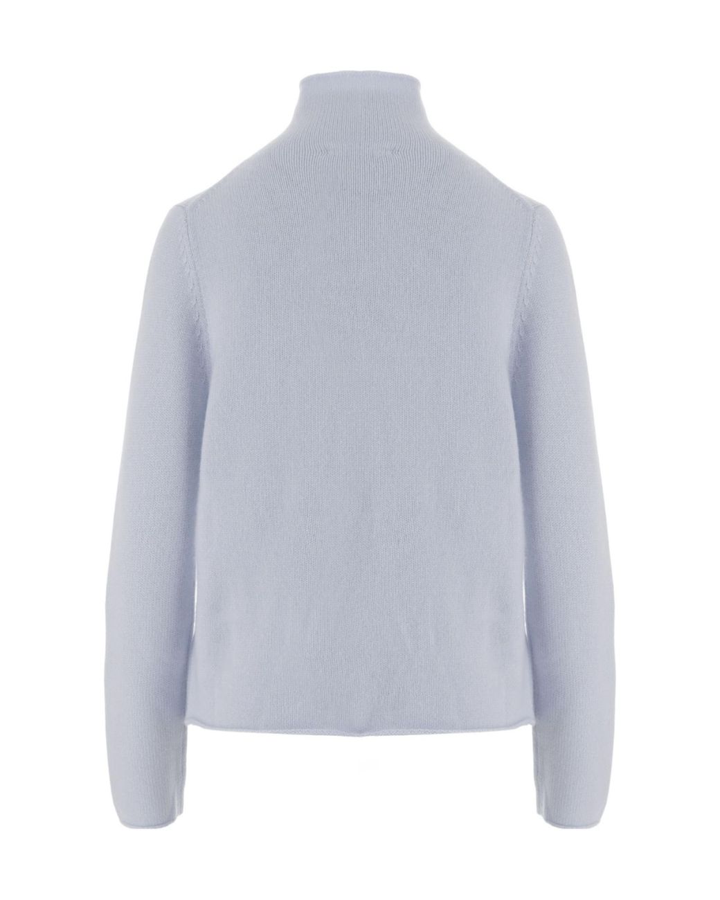 Allude Blue Cashmere Turtleneck Knitted Sweater