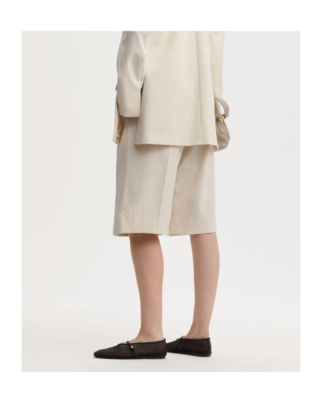 By Malene Birger Natural Cymbaria Tailored Bermuda Shorts