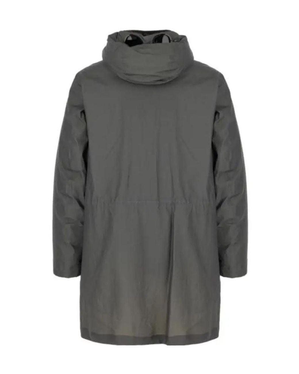 C P Company Gray Gore G-Type Long Mille Jacket for men