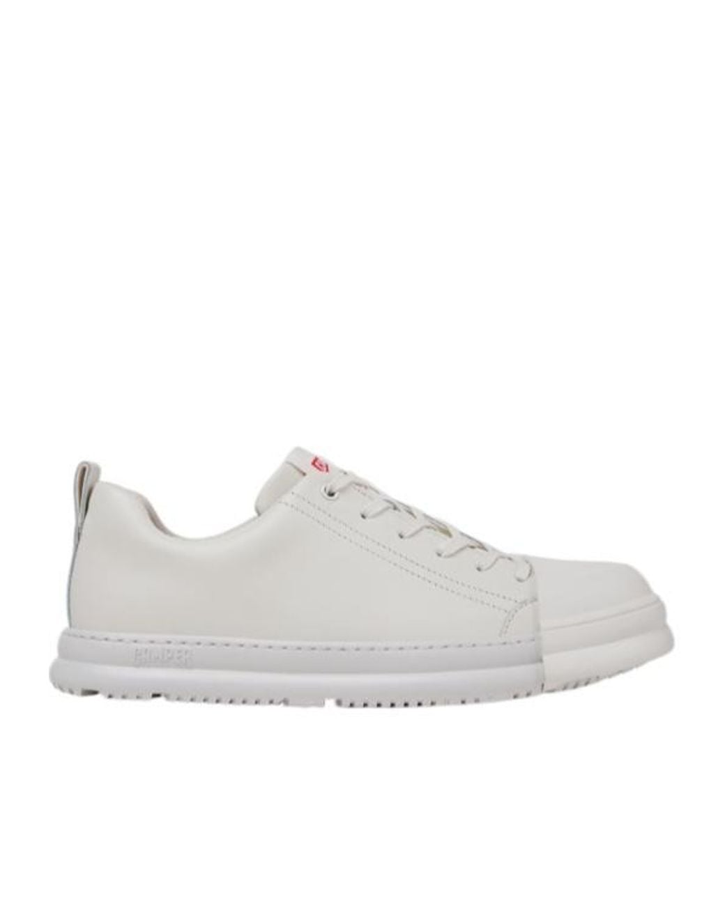 Camper White Junction Runner Lace-Up Leather Low-Top Sneakers for men