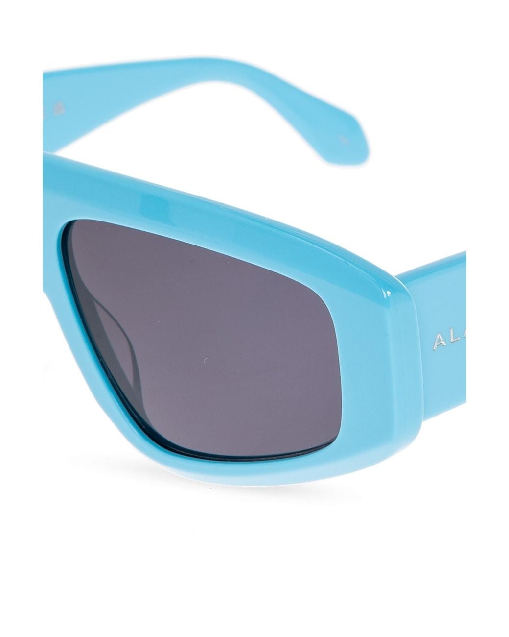 Alaïa Blue Alaïa Aviator Frame Sunglasses